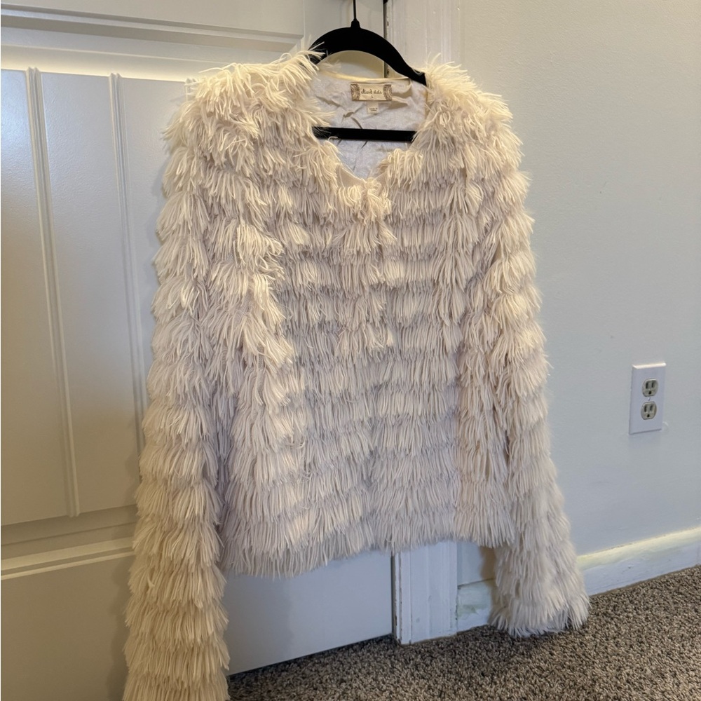 Altar'd State Cream Teddy Jacket